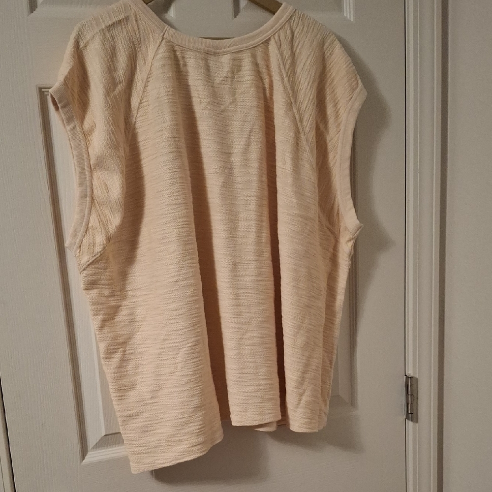 Universal Thread Cream Relaxed Boxy Muscle Tee - Picture 5 of 5